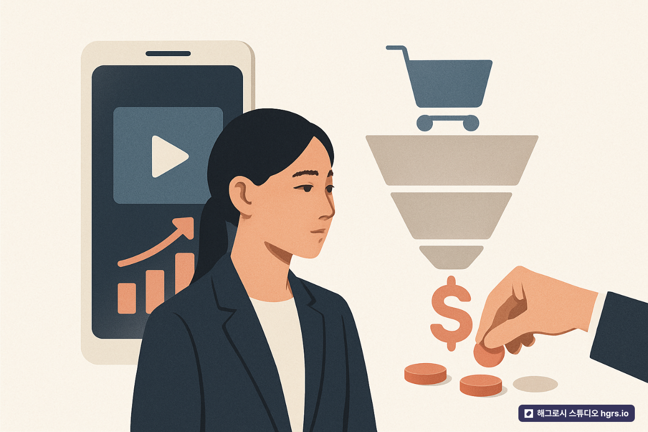 숏폼 광고에서 조회수는 높은데 구매 전환이 멈췄다면 | 해그로시 스튜디오
